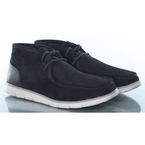 UGG Hendrickson $150 Men\'s Moc Toe Chukka Boots Size 13 Suede Black 1013862 EUC main image 11